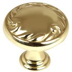 Solid Brass 1 1/4" Diameter Knob in Unlacquered Brass
