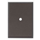 1 1/4" Rectangle Knob Backplate in Chocolate Bronze