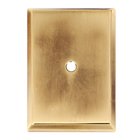 1 1/4" Rectangle Knob Backplate in Polished Antique