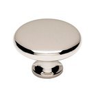 Solid Brass 1 1/2" Knob in Polished Nickel