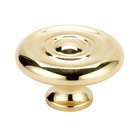 Solid Brass 1 1/4" Knob in Polished Brass