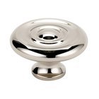 Solid Brass 1" Knob in Polished Nickel