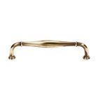 Solid Brass 8" Centers Traditional Oversized Pull in Polished Antique