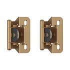 1/4" (6 mm) Overlay Single Demountable Partial Wrap Cabinet Hinge (Pair) in Champagne Bronze