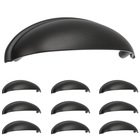 10 Pack of 3" (76mm) Centers Cup Pull in Matte Black