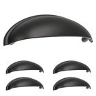 5 Pack of 3" (76mm) Centers Cup Pull in Matte Black