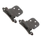 Self Closing Face Mount 3/8" Inset Hinge (Pair) in Oil Rubbed Bronze