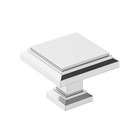 1 1/4" (32mm) Square Knob in Polished Chrome