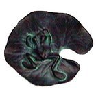 Lily Pad w/ Frog Knob (Medium) in Brushed Natural Pewter