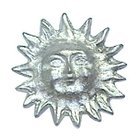Spiky Sun Knob - Small in Verdigris