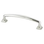 5" Centers Timeless Charm Pull in Polished Nickel