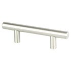 2 1/2" Centers European Bar Pull in Brushed Nickel