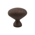 1 5/16" Long Timeless Charm Oval Knob in Dull Rust