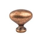 1 5/16" Long Timeless Charm Oval Knob in Weathered Copper