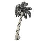 3" Centers Vertical Palm Tree Pull in Platinum