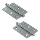 Solid Brass 2 1/2" x 2" Mortise Cabinet Hinge with Ball Tips (Sold as a Pair) in Brushed Chrome