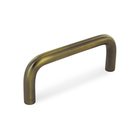 Solid Brass 3" Centers Wire Pull in Antique Brass
