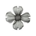 1 1/2" Dogwood Knob in Antique Pewter