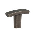 1 1/2" Long "T" Cabinet Knob in Brushed Pewter