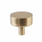1 1/4" Conical Stem in Satin Brass And Smooth Knob in Satin Brass