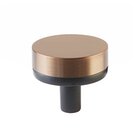 1 1/4" Conical Stem in Oil Rubbed Bronze And Smooth Knob in Satin Copper