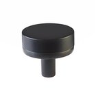 1 1/4" Conical Stem in Oil Rubbed Bronze And Smooth Knob in Flat Black