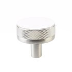 1 1/4" Conical Stem in Satin Nickel And Knurled Knob in Polished Nickel