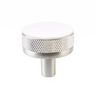 1 1/4" Conical Stem in Satin Nickel And Knurled Knob in Polished Chrome