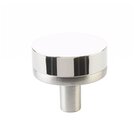 1 1/4" Conical Stem in Satin Nickel And Smooth Knob in Polished Nickel
