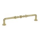 6" Centers Spindle Pull in Polished Brass