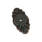 2 1/2" Diameter Ribbon & Reed Backplate for Knob in Oil Rubbed Bronze