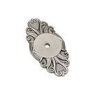 2 1/2" Long Ribbon & Reed Backplate for Knob in Pewter