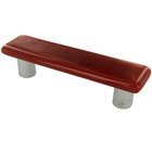 3" Centers Handle in Brick Red with Aluminum base