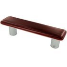 3" Centers Handle in Garnet Red with Aluminum base