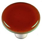 1 1/2" Diameter Knob in Sunset Coral with Black base
