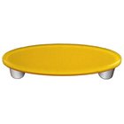 3" Centers Oval Handle in Sunflower Yellow with Aluminum base