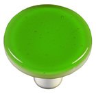 1 1/2" Diameter Knob in Light Green with Black base