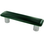3" Centers Handle in Kelly Green with Aluminum base