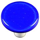 1 1/2" Diameter Knob in Deep Cobalt Blue with Aluminum base