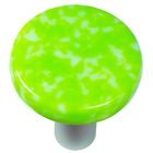 1 1/2" Diameter Knob in Spring Green & White with Aluminum base