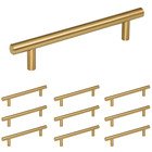 10 Pack of 5" Centers Cabinet Pull in Satin Bronze