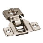 1/2" Overlay Compact Concealed Hinge with Cam Adjustments & 4 tabs without Dowels in Nickel