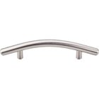 Curved 3 3/4" Centers Arch Pull in Brushed Satin Nickel