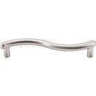 96mm Wavy Pull in Brushed Satin Nickel