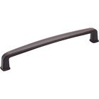 6 1/4" Centers Plain Square Pull in Brushed Oil Rubbed Bronze