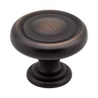 1 1/4" Diameter Button Knob in Brushed Oil Rubbed Bronze