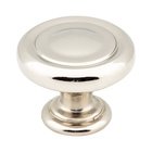 1 1/4" Diameter Button Knob in Polished Nickel