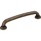 5" Centers Gavel Pull in Distressed Antique Brass