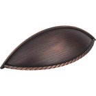 3 3/4" Centers Shaker Cup Pull with Rope Detail in Brushed Oil Rubbed Bronze