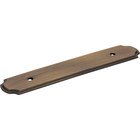 3 3/4" Centers Plain Handle Backplate in Antique Brushed Satin Brass